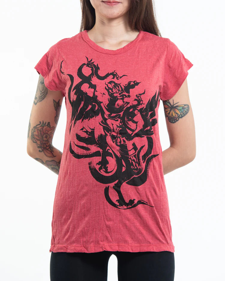 Sure Design Women's Garuda T-Shirt in Red