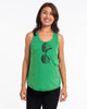 Super Soft Cotton Womens Sunglasses Tank Top in Green