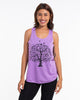 Super Soft Cotton Womens Tree Tank Top in Violet