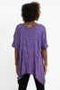 Sure Design Women's Octopus Loose V Neck T-Shirt Purple