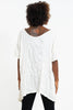 Sure Design Women's Octopus Loose V Neck T-Shirt White