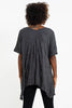 Sure Design Women's Infinitee Om Loose V Neck T-Shirt Silver on Black