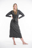Wholesale Sure Design Womens Tree Of Life Long Sleeve Hoodie Dress Black - $13.00