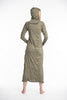 Sure Design Womens Tree Of Life Long Sleeve Hoodie Dress Green