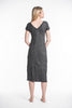 Sure Design Womens Tree Of Life V Neck Tee Dress Black