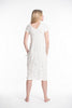 Sure Design Womens Tree Of Life V Neck Tee Dress White