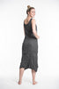 Sure Design Womens Tree Of Life Scoop Neck Tank Dress Silver on Black