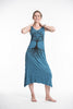 Sure Design Womens Tree Of Life Scoop Neck Tank Dress Denim Blue