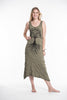 Sure Design Womens Tree Of Life Scoop Neck Tank Dress Green