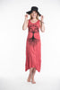 Sure Design Womens Tree Of Life Scoop Neck Tank Dress Red