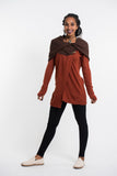 Wholesale Hoodie Shawl Jacket with Metal Clasp in Brick - $25.00