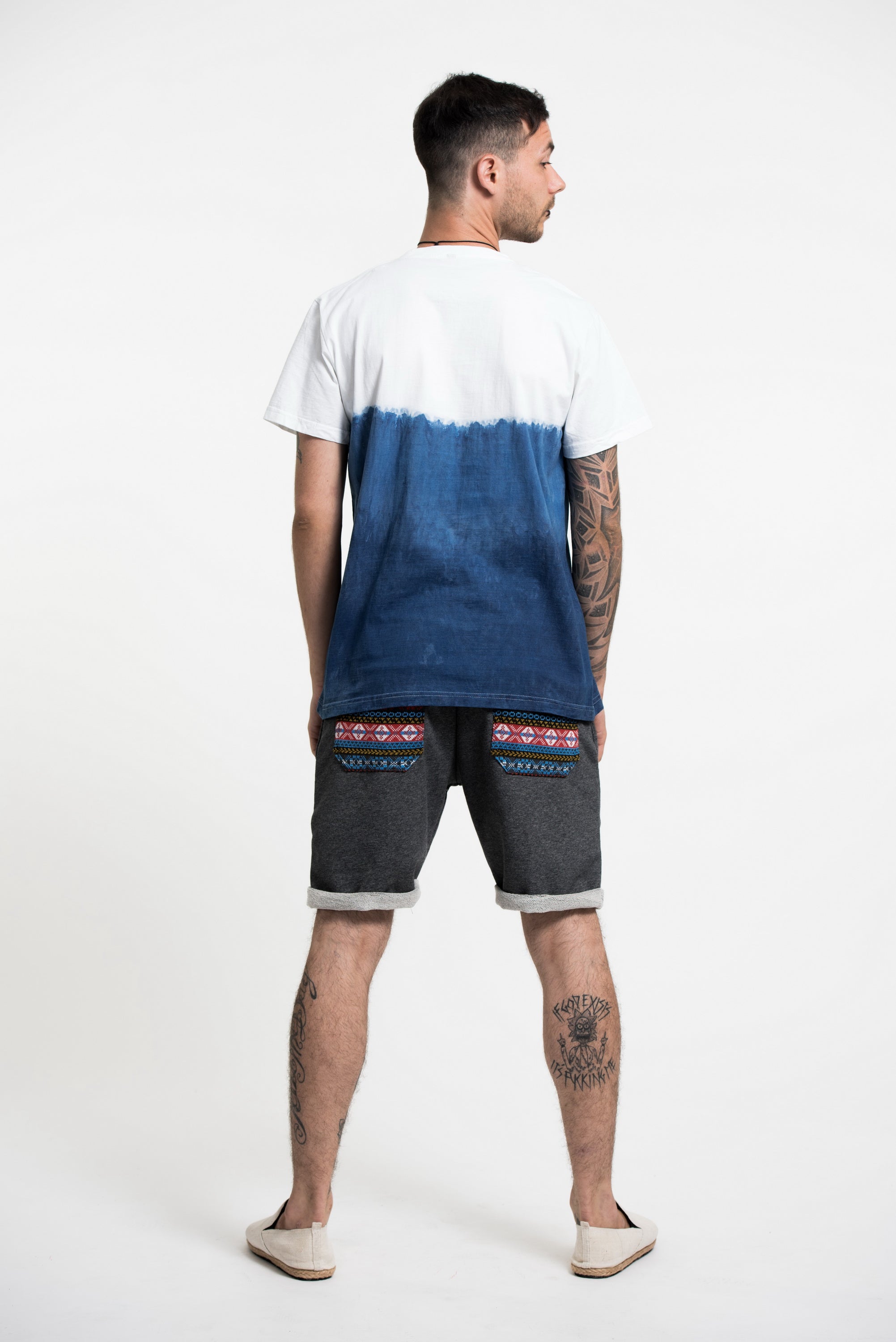 Unisex Indigo Tie Dye Ombre T-shirt