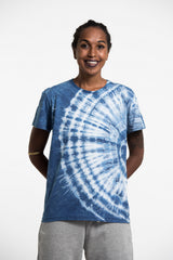 Unisex Indigo Tie Dye Peacock T-shirt