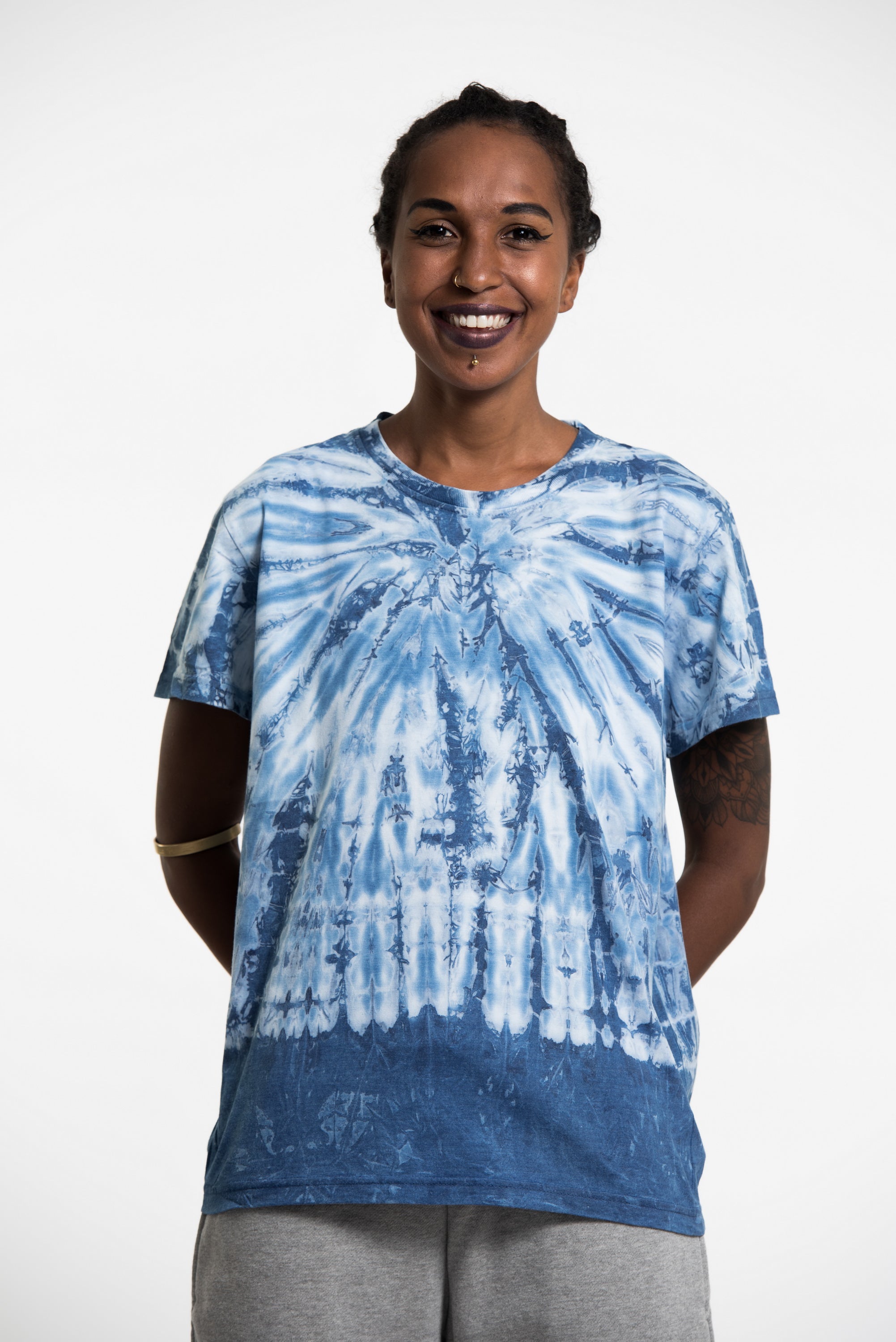 Printed Shibori Tie-Dye T-Shirt - Ready to Wear