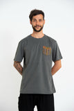 Wholesale Unisex Super Soft Cotton T-shirt with Aztec Pocket in Gray - $9.50