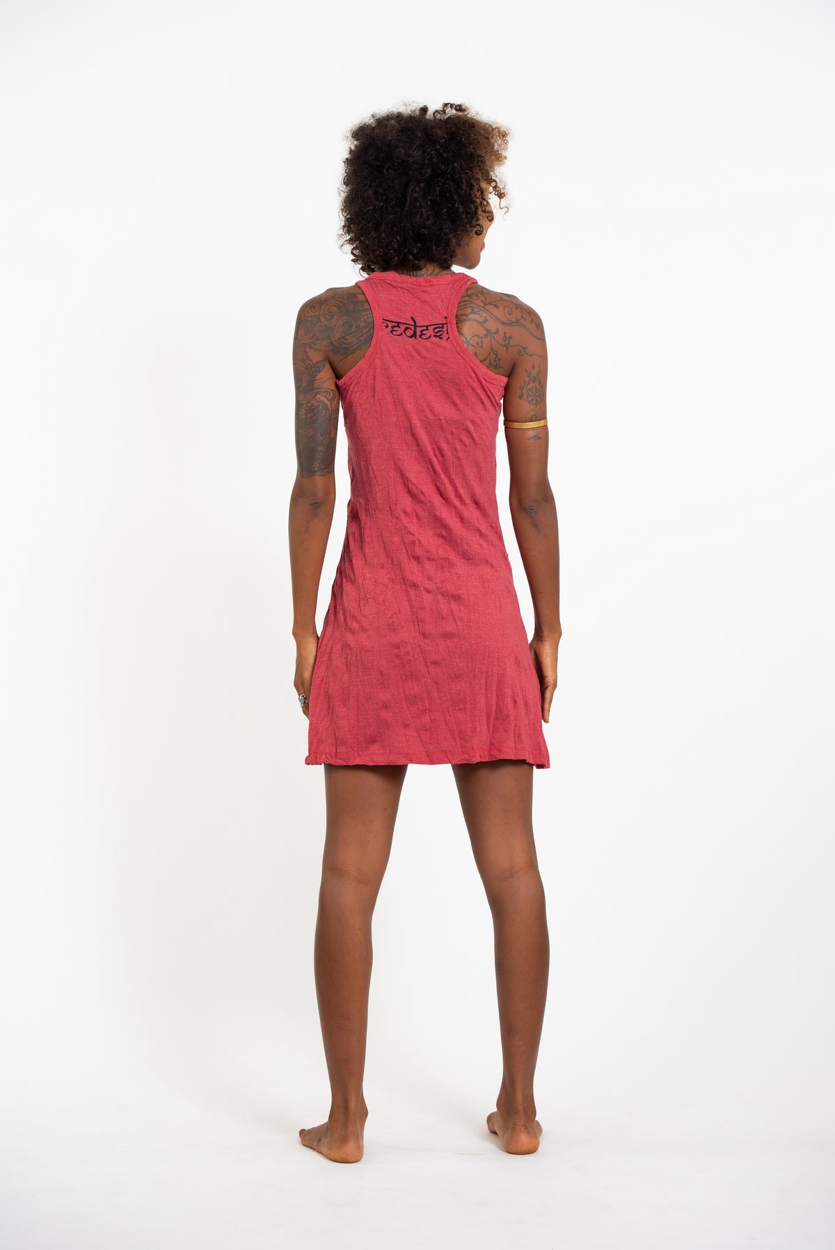 Sure Design Women's Wild Elephant Tank Dress Red
