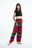 Rainbow Elephant Unisex Elephant Pants in Purple