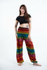 Rainbow Elephant Unisex Elephant Pants in Orange