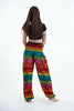 Rainbow Elephant Unisex Elephant Pants in Orange