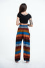 Boho Rust Striped Unisex Harem Pants