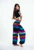 Boho Blue Striped Unisex Harem Pants