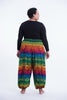 Plus Size Rainbow Elephant Unisex Elephant Pants in Green