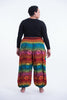 Plus Size Rainbow Elephant Unisex Elephant Pants in Orange