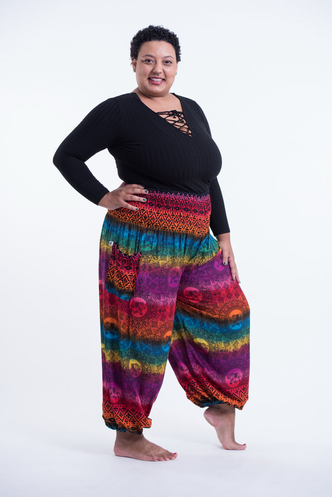 Plus size sales rainbow pants