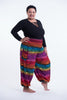 Plus Size Rainbow Elephant Unisex Elephant Pants in Purple