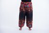 Plus Size Floral Unisex Harem Pants in Black