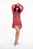 Sure Design Women's Shanti Ganesh Hoodie Dress Red