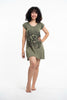 Sure Design Women's Om and Koi Fish Dress Green