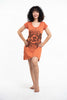 Sure Design Women's Om and Koi Fish Dress Orange