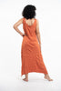 Sure Design Womens Tree Of Life Scoop Neck Tank Dress Orange