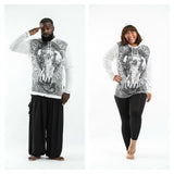 Wholesale Plus Size Sure Design Unisex Wild Elephant Hoodie White - $14.00