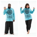 Wholesale Plus Size Sure Design Unisex Dreamcatcher Hoodie Turquoise - $14.00