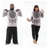 Wholesale Plus Size Sure Design Unisex Dreamcatcher Hoodie Gray - $14.00