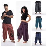Wholesale Assorted Set of 5 Unisex Drawstring Pinstripes Pants with Spiral Printed - $60.00