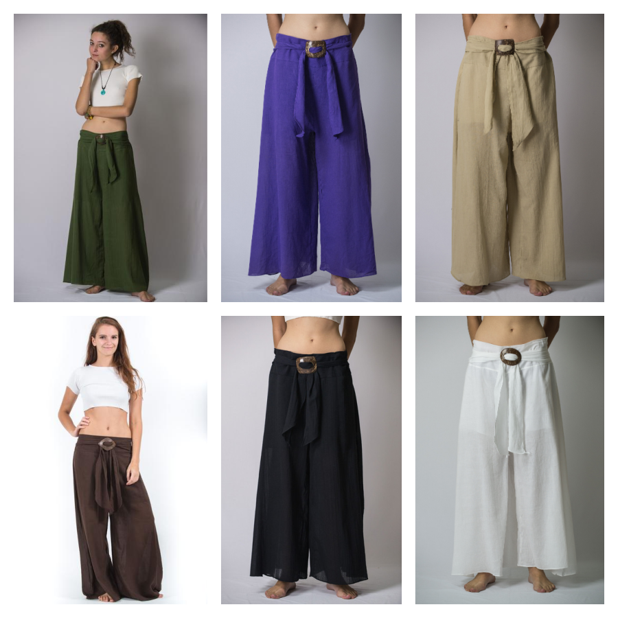 Wholesale Assorted set of 5 Thailand Super Soft Organic Cotton Wide Leg  Yoga Pants – Sure Design Wholesale