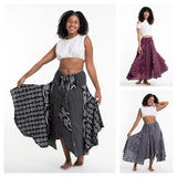 Wholesale Assorted set of 3 Daisy Dot Prints Cotton Handkerchief Midi Skirt - $39.00