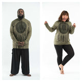 Wholesale Plus Size Sure Design Unisex Dreamcatcher Hoodie Green - $14.00