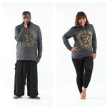 Wholesale Plus Size Sure Design Unisex Infinitee Ohm Hoodie Gold on Black - $14.00