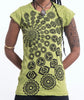 Sure Design Women's Chakra Fractal T-Shirt Lime