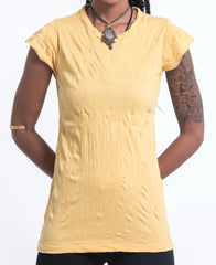 Sure Design Women's Blank T-Shirt Yellow