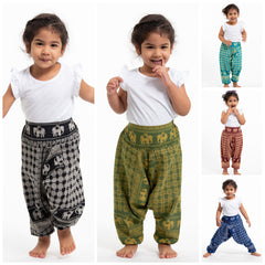 Assorted set of 5 Hill Tribe Elephant Kids Elephant Pants