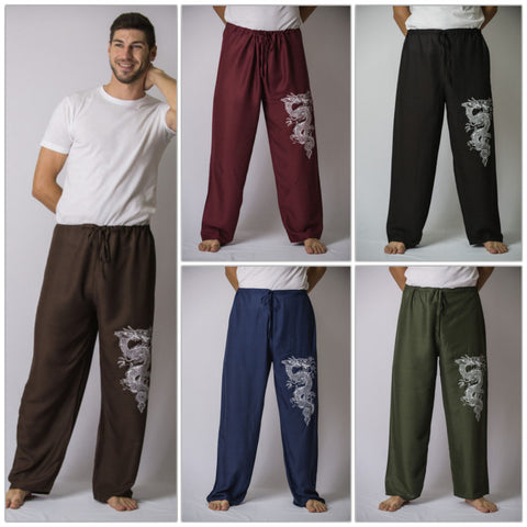 Assorted set of 5 The Dragon Men's Thai Yoga Pants