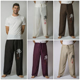 Wholesale Assorted set of 10 Chinese Writing Men's Thai Yoga Pants - $80.00