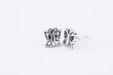 Wholesale Sterling Silver Thai  Stud Earrings Butterfly - $3.20