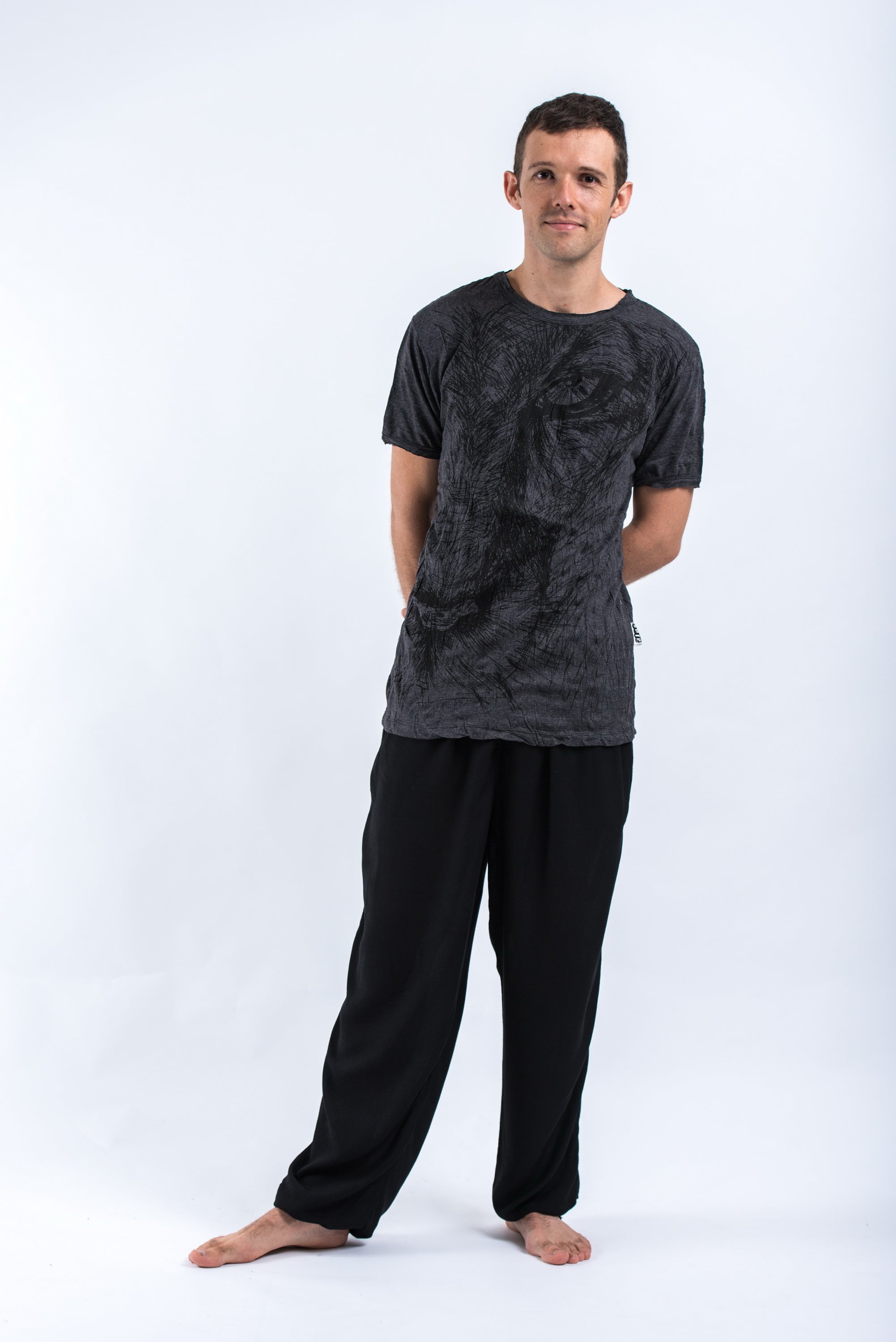 Sure Design Men's Lions Eye T-Shirt Black