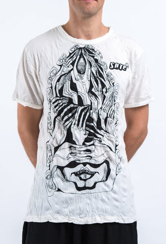 Sure Design Men's Crazy Fingers T-Shirt White